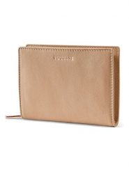 Puccini Skórzany portfel "Zen" w kolorze beżowym - 13 x 10 x 2 cm rozmiar: onesize. Brązowe portfele damskie Puccini, bez wzorów, z materiału. Za 187.52 zł.