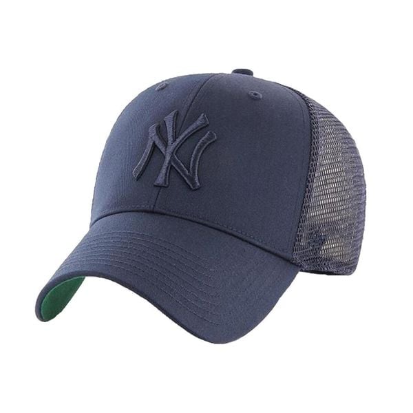 Czapka z daszkiem dla dorosłych MLB New York Yankees Branson Cap. Niebieskie czapki męskie 47 Brand, bez wzorów, z bawełny. Za 129.38 zł.