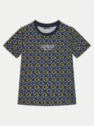 Guess T-Shirt L5RI18 K8HM4 Granatowy Regular Fit. Niebieskie t-shirty chłopięce Guess, z aplikacjami, z bawełny, bez ramiączek. Za 69.99 zł.