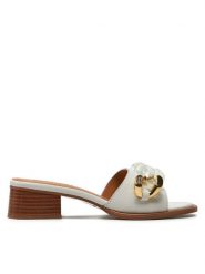 See By Chloé Klapki SB42012A Biały. Białe klapki damskie See By Chloé, bez wzorów, ze skóry, bez obcasa. Za 1,749.00 zł.