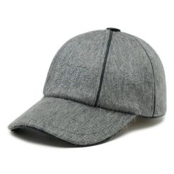Czapka z daszkiem Max Mara. Szare czapki z daszkiem damskie Max Mara, bez wzorów. Za 1,719.00 zł.