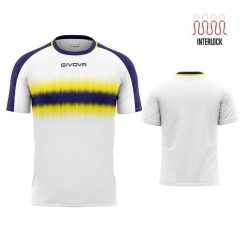 Koszulka Sportowa Givova Niebieska/Żółta L - Oddychająca i Lekka. Niebieskie t-shirty sportowe męskie Givova, l, bez wzorów, z poliesteru, bez ramiączek. Za 145.99 zł.