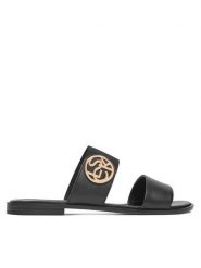 Lasocki Klapki WI23-AGA-11 Czarny. Czarne klapki damskie Lasocki, bez wzorów, ze skóry, bez obcasa. Za 104.99 zł.
