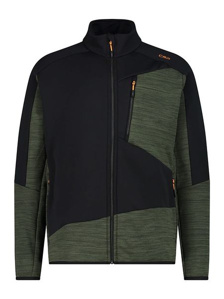 CMP Kurtka polarowa w kolorze czarno-oliwkowym rozmiar: 56. Brązowe kurtki męskie CMP, bez wzorów, z materiału, bez kaptura. Za 193.70 zł.