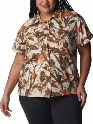 Columbia Koszula funkcyjna "Silver Ridge Utility™" w kolorze oliwkowo-pomarańczowym rozmiar: M. Brązowe koszule damskie Columbia, m, bez wzorów, z materiału, sportowe, bez kołnierzyka, bez ramiączek. Za 96.37 zł.