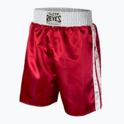 Spodenki bokserskie męskie Cleto Reyes Satin Boxing. Czerwone szorty męskie CLETO REYES, bez wzorów, sportowe. Za 279.99 zł.