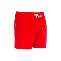 Spodenki surfing krótkie Hendaia NT. Czerwone kąpielówki męskie OLAIAN, bez wzorów, z materiału, sportowe. Za 15.99 zł.