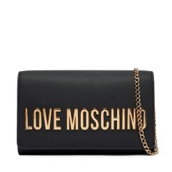 Torebka LOVE MOSCHINO. Czarne torebki wieczorowe Love Moschino, bez wzorów, wizytowe, bez kołnierzyka, bez ramiączek. Za 699.99 zł.