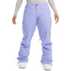 Spodnie narciarskie damskie Roxy Chloe Kim. Niebieskie spodnie materiałowe damskie Roxy, bez wzorów, sportowe. W wyprzedaży za 506.00 zł.