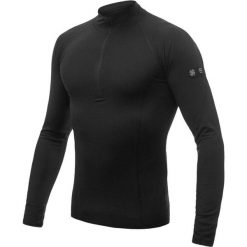 Męska koszulka Baselayer Merino Outdoor z długim rękawem i zamkiem błyskawicznym. Czarne koszulki męskie z długim rękawem Sensor, l, z materiału. Za 351.99 zł.