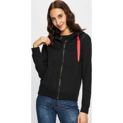 Armani Exchange - Bluza. Czarne bluzy z kapturem damskie Armani Exchange, l, z bawełny. W wyprzedaży za 359.90 zł.
