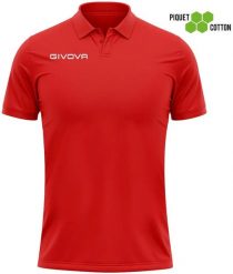 Koszulka polo Givova Polo Cotone Piquet Summer Red 2XL. Czerwone t-shirty sportowe męskie 318, na lato, m, z bawełny, bez ramiączek, do jazdy konnej. Za 63.20 zł.