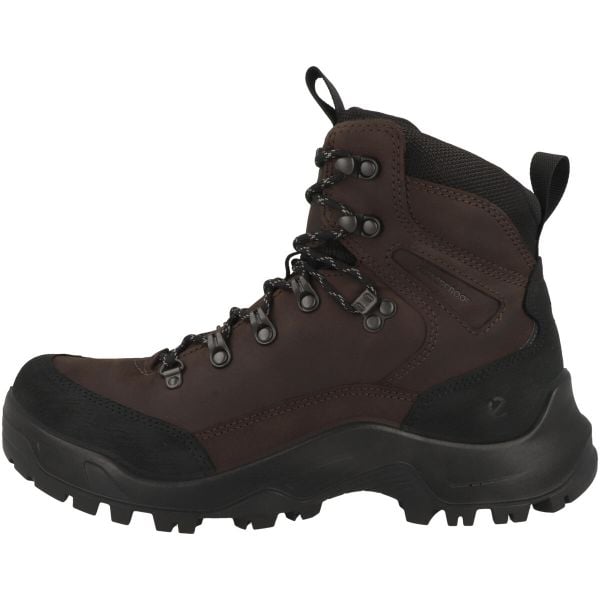 Buty trekkingowe o średniej cholewce Ecco. Brązowe buty trekkingowe męskie ECCO, ze skóry, bez zapięcia, trekkingowe. Za 964.00 zł.