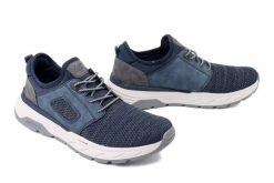 RIEKER 06150-14 blue, półbuty męskie. Niebieskie półbuty męskie Rieker, bez zapięcia. Za 399.90 zł.