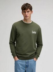MESKA BLUZA LEE WOBBLY LEE SWS LICHEN OLIVE 112376437. Zielone bluzy bez kaptura męskie Lee, l. Za 129.99 zł.