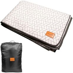 Dywan kempingowy, namiotowy, koc piknikowy, pled Lindal 300 x 300 cm, z torbą. Szare torebki klasyczne damskie SKANDIKA, bez wzorów, bez dodatków. W wyprzedaży za 319.00 zł.