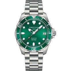 PROMOCJA ZEGAREK CERTINA DS ACTION PRECIDRIVE C032.410.11.091.00. Zielone zegarki męskie CERTINA, ceramiczne. W wyprzedaży za 2,191.20 zł.