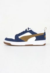 Buty sportowe męskie Puma Rebound v6. Brązowe buty sportowe na co dzień męskie Puma, z materiału, bez zapięcia, trekkingowe. Za 199.00 zł.
