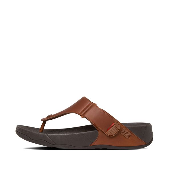 Sandały FitFlop Trakk II. Brązowe sandały męskie FIT FLOP, z materiału, ze szpiczastym noskiem, bez zapięcia. Za 521.00 zł.