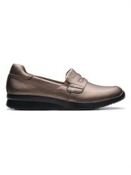 Clarks Skórzane mokasyny "Ellowyn Penny" w kolorze brązowym rozmiar: 38. Brązowe mokasyny damskie Clarks. Za 153.71 zł.