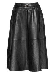 Bugatti Skórzana spódnica w kolorze czarnym rozmiar: 42. Czarne spódniczki damskie Bugatti, bez wzorów, ze skóry, midi. Za 695.99 zł.