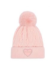 Guess Czapka J6BZ40 Z1523 Różowy jasny. Czerwone czapki dziecięce Guess, na zimę, z aplikacjami. Za 134.99 zł.