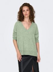 JDY Sweter "Elanora" w kolorze zielonym rozmiar: XXL. Zielone swetry klasyczne damskie JDY, xxl, bez kołnierzyka. Za 79.40 zł.