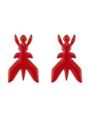 Patrizia Pepe Kolczyki 8J1396/M086-R880 Czerwony. Czerwone kolczyki damskie Patrizia Pepe, metalowe. Za 509.99 zł.