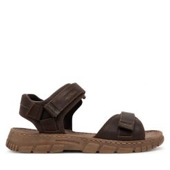 Sandały Josef Seibel. Brązowe sandały męskie Josef Seibel, bez zapięcia. Za 259.99 zł.