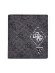 Guess Portfel SMMACT LEA22 Szary. Szare portfele męskie Guess, z aplikacjami, ze skóry. Za 169.99 zł.