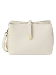 TATUUM Torebka "Eriko" w kolorze kremowym - wys. 18 cm rozmiar: onesize. Brązowe torebki klasyczne damskie Tatuum, bez wzorów, z materiału, bez dodatków. Za 191.42 zł.