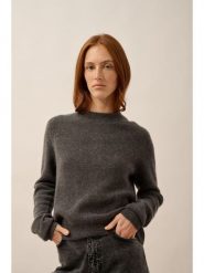 Just Cashmere Kaszmirowy sweter w kolorze antracytowym rozmiar: M. Czarne golfy damskie Just Cashmere, m, bez wzorów, z kaszmiru, bez ramiączek. Za 478.99 zł.