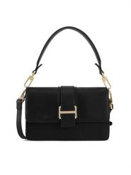 GINO ROSSI Torebka C-1-4 Czarny. Czarne torebki klasyczne damskie Gino Rossi, bez wzorów, ze skóry, bez dodatków. Za 249.99 zł.