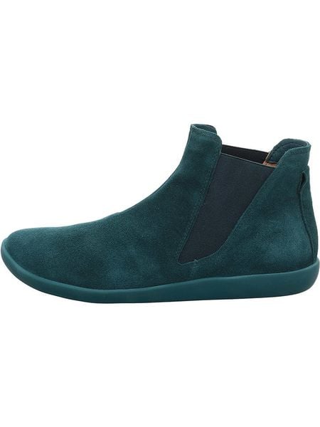 Think! Skórzane sztyblety w kolorze turkusowym rozmiar: 40. Niebieskie botki damskie Think!, sportowe, bez obcasa, bez zapięcia. Za 389.08 zł.