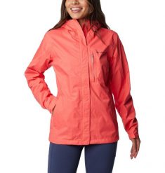 Kurtka Sportowa Z Kapturem Damska Columbia Pouring Adventure. Czerwone kurtki przeciwdeszczowe damskie Columbia, m, z kapturem. Za 396.99 zł.