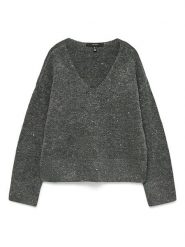 Vero Moda Sweter w kolorze szarym rozmiar: XL. Szare swetry klasyczne damskie Vero Moda, s, z materiału, bez kołnierzyka. Za 95.92 zł.