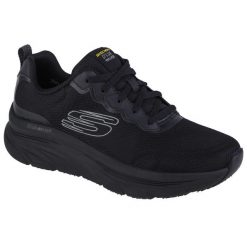 Buty sportowe Sneakersy męskie, Skechers D'Lux Walker - Scrambler. Czarne buty sportowe na co dzień męskie Skechers, z materiału, bez zapięcia, trekkingowe. Za 339.99 zł.