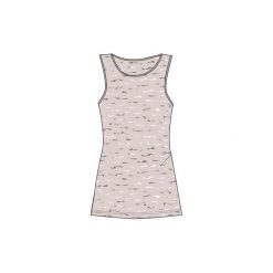 Koszulka bez rękawów Gym & Pilates 500 damska. Brązowe bluzki sportowe damskie DOMYOS, xs, bez wzorów, z bawełny, bez ramiączek. Za 19.99 zł.