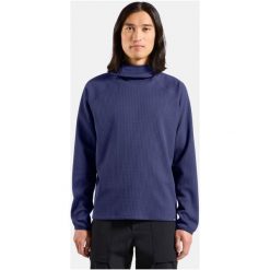 Bluza z kapturem Odlo Mid layer hoody CUBIC. Niebieskie bluzy z kapturem męskie Odlo, l, z materiału. Za 319.99 zł.