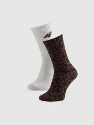 4F Skarpetki długie (2-pack) damskie - multikolor 35-38. Skarpetki damskie 4f, bez wzorów. Za 59.99 zł.