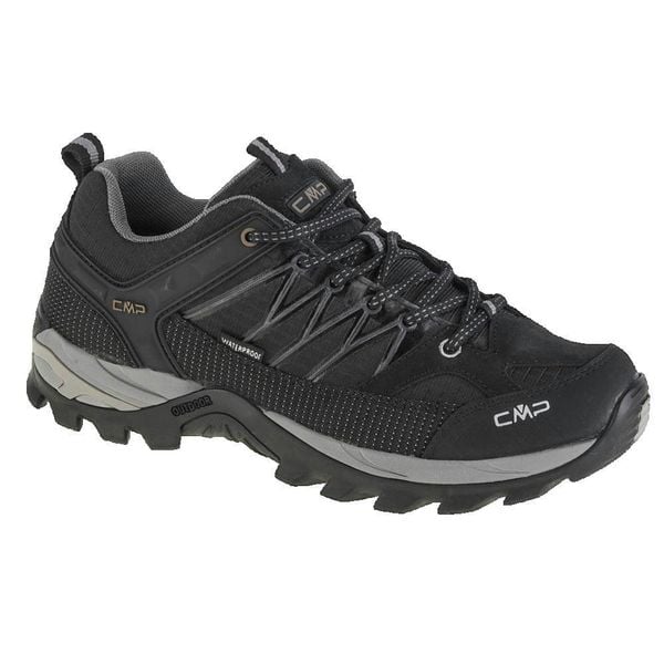 Buty trekkingowe CMP Rigel. Czarne buty trekkingowe męskie CMP, bez zapięcia, trekkingowe. Za 359.99 zł.