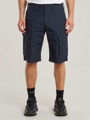 G-Star Bojówki "Core" w kolorze granatowym rozmiar: W34. Niebieskie szorty męskie G-Star, bez wzorów, z bawełny, retro. Za 189.95 zł.