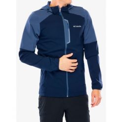 Kurtka softshell męska Columbia Columbia Tech Softshell Hoodie. Niebieskie kurtki softshell damskie Columbia, m, bez wzorów, z softshellu, bez kaptura. Za 307.99 zł.