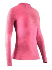 X-Bionic Zimowa koszulka sportowa w kolorze jasnoróżowym rozmiar: M. Różowe bluzki sportowe damskie X BIONIC, na zimę, m, bez wzorów, z materiału, bez ramiączek. Za 321.39 zł.
