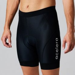 Kurtka kolarska Thermo Fleece wiatroszczelna i wodoodporna. Czarne szorty męskie ACELERA, na jesień, bez wzorów, z jersey. Za 169.99 zł.