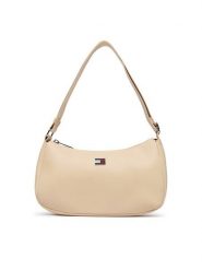 Tommy Jeans Torebka Tjw Daily Elevated Shoulder Bag AW0AW19041 Beżowy jasny. Brązowe torebki klasyczne damskie Tommy Jeans, bez wzorów, z jeansu, bez dodatków. Za 369.99 zł.
