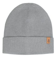 Czapka Jesienno-Zimowa (beanie) – Alties - Popiel. Szare czapki męskie Alties, na zimę, bez wzorów, z dzianiny, sportowe. Za 59.00 zł.