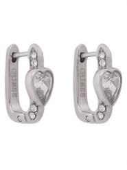 Guess Kolczyki JUBE06 365JW Srebrny. Szare kolczyki damskie Guess, srebrne. Za 249.99 zł.