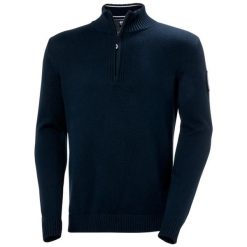 Sweter 1/2 zip Helly Hansen The Ocean Race. Niebieskie swetry klasyczne damskie Helly Hansen, l, z bawełny, bez kołnierzyka. Za 483.00 zł.