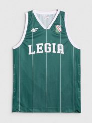 4F Koszulka lifestyle z sezonu 2024/25 uniseks 4F x Legia Warszawa - zielona S. Zielone t-shirty sportowe męskie 4f, l, z dzianiny, bez ramiączek, na fitness i siłownię. Za 219.99 zł.